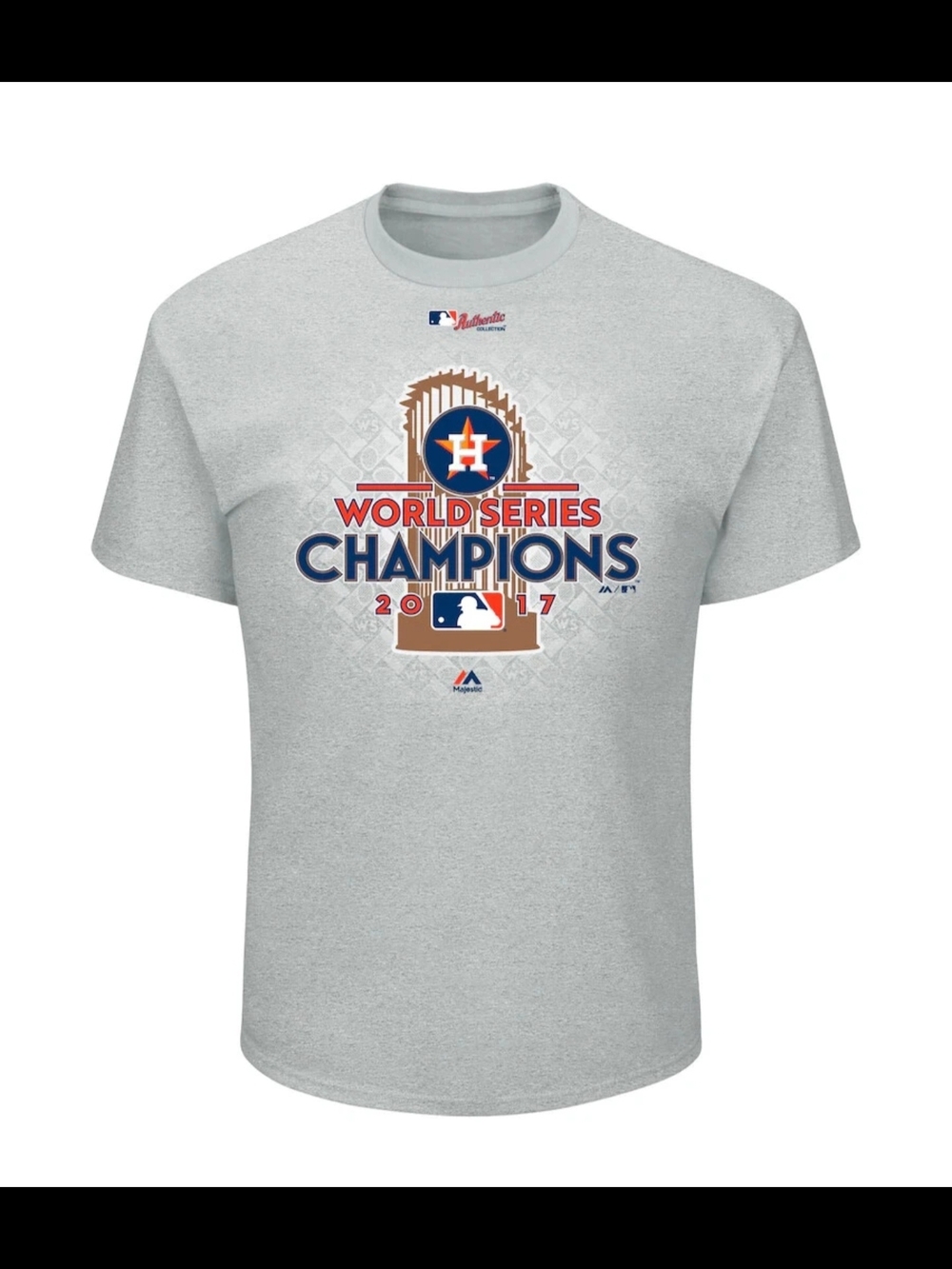 Houston Astros MLB World Series Champions L/G/G Baseball T-Shirt by Majestic